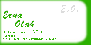 erna olah business card